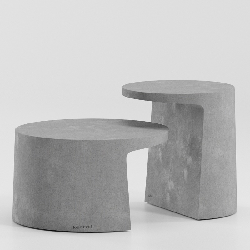 Kettal GIRO Beistelltisch Ø 45 cm und Ø 60 cm