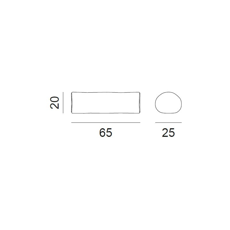 Gervasoni GUNA Rollenkissen 20x65 cm