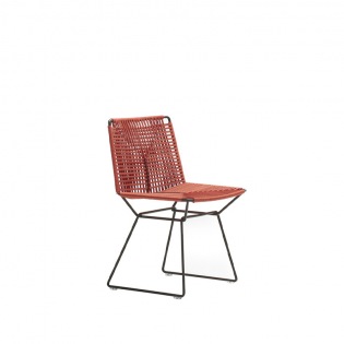 MDF Italia NEIL TWIST Stuhl, schwarzes Gestell