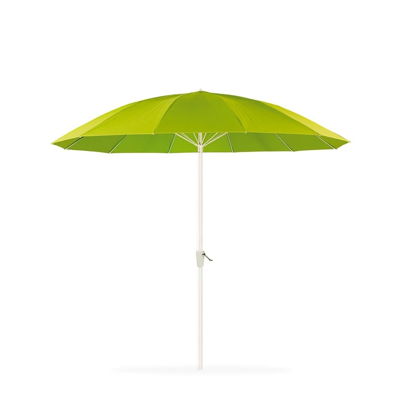 Runder Sonnenschirm Aus Aluminium – Ø 300 Cm, Beige Plane | 360° Drehbar & Neigbar | Wasserdichtes Polyester