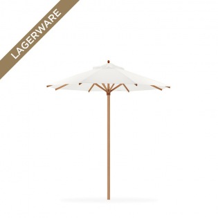 Teak Ø 250 cm mit Flaschenzug, weiß