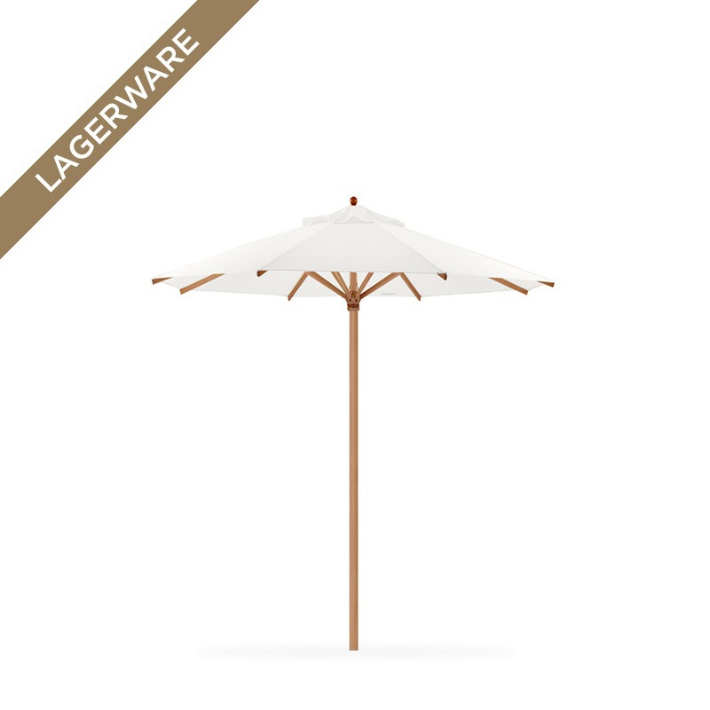 Teak Ø 250 cm mit Flaschenzug, weiß
