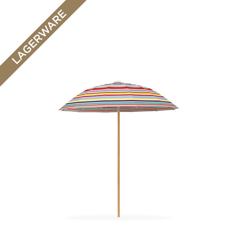 Pagodenschirm Ø 240 cm mit Holz-Stamm, multicolor