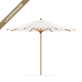 Teak Ø 400 cm mit Flaschenzug, weiß