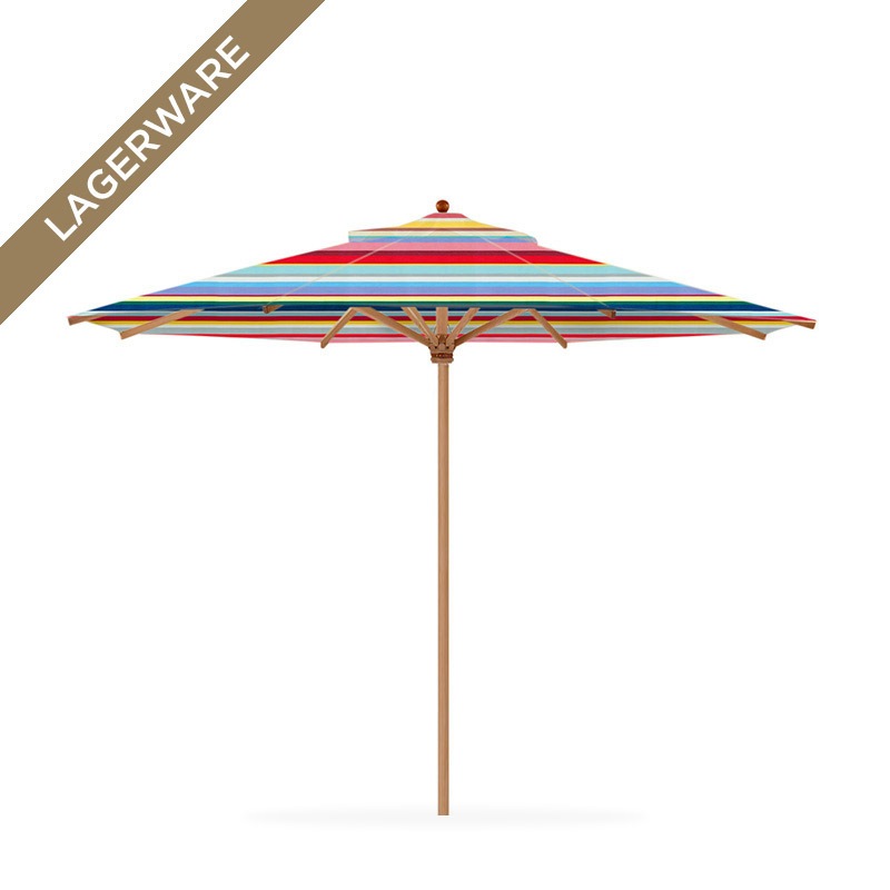 Teak Ø 400 cm mit Flaschenzug, multicolor