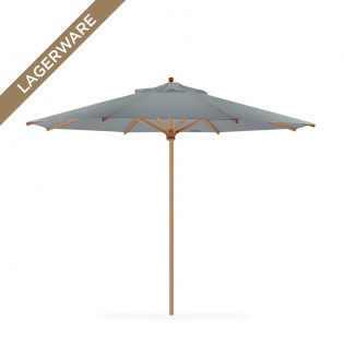 Teak Ø 400 cm mit Flaschenzug, grau-meliert