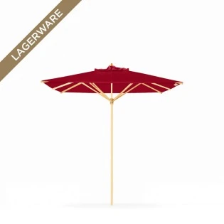 Klassiker 300x300 cm mit Flaschenzug, Acryltuch kirschrot