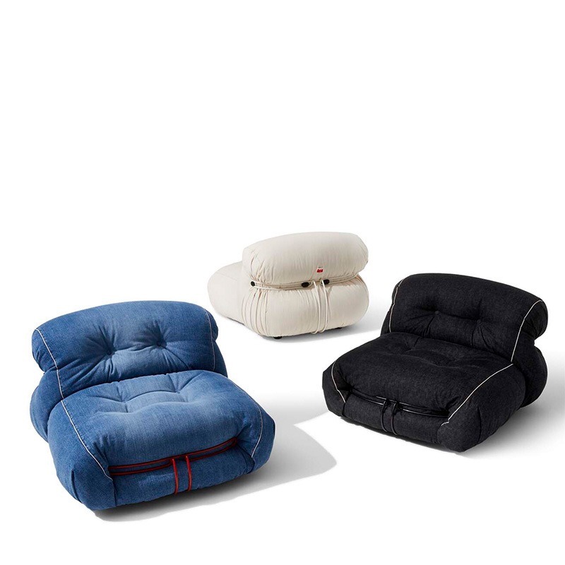 Cassina SORIANA 944 Sessel Denim