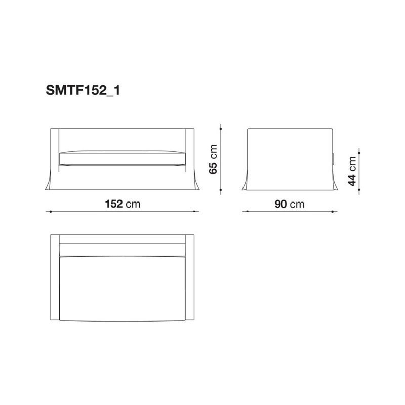 Maxalto SIMPLICITER Sofa - 152 cm
