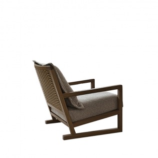 Maxalto CLIO Sessel, mit geflochtener Rückenlehne