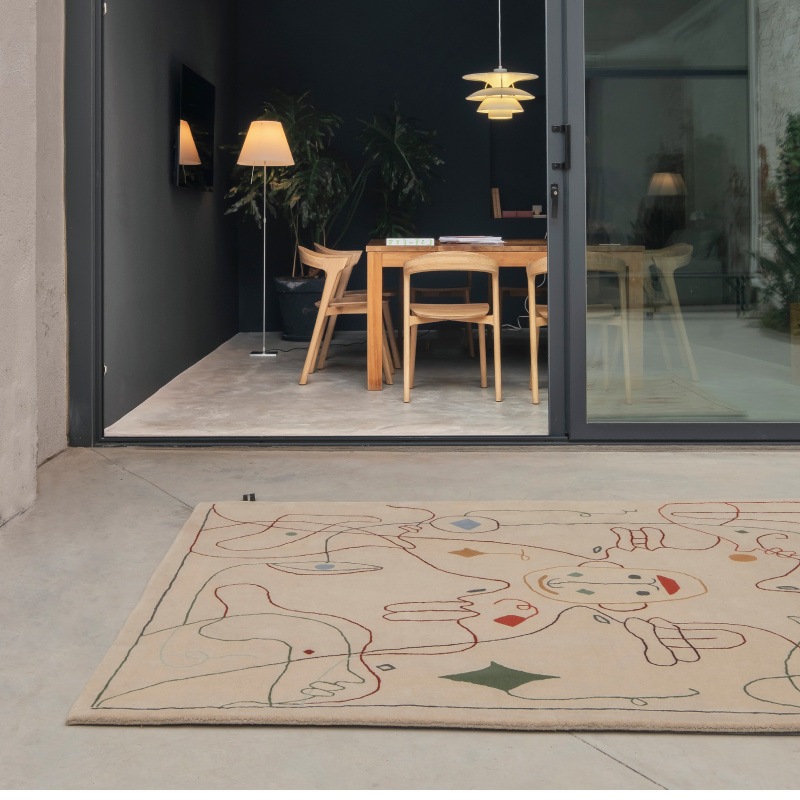 Nanimarquina SILHOUETTE KILIM Teppich Veranda