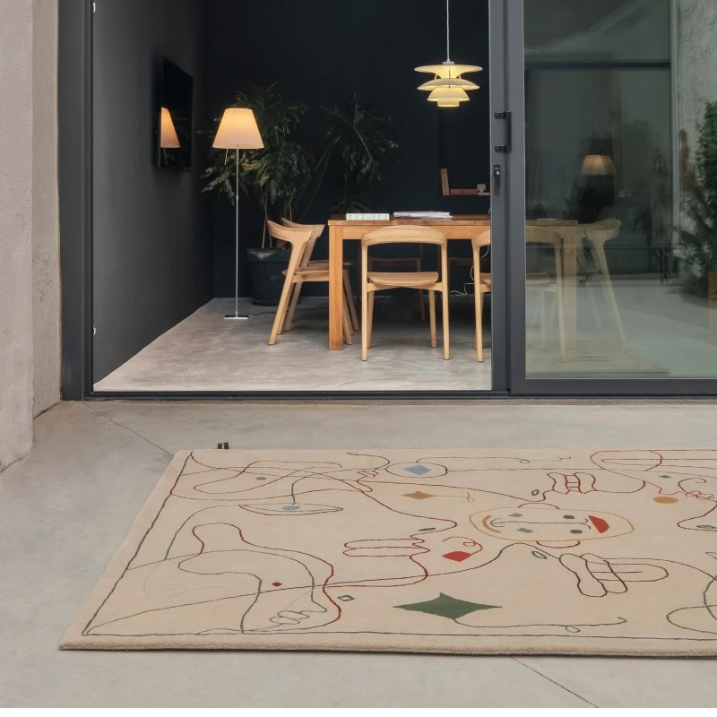 Nanimarquina SILHOUETTE KILIM Teppich Veranda