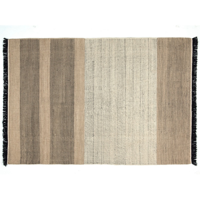 Nanimarquina TRES Stripes Negro Teppich