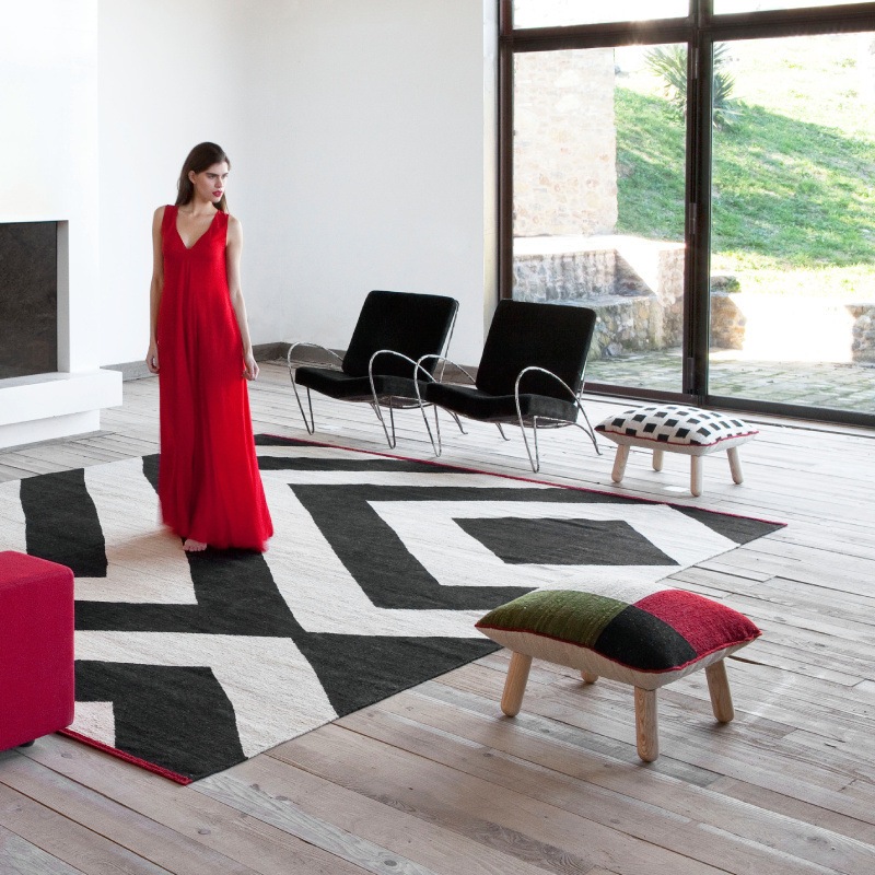 Nanimarquina MELANGE Zoom  Teppich im Wohnzimmer