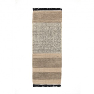 Nanimarquina TRES Stripes Negro Läufer