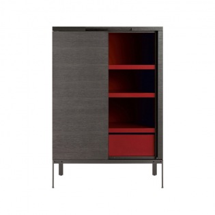 Maxalto MIDA Kommode, innen rot, 100 x 146 cm