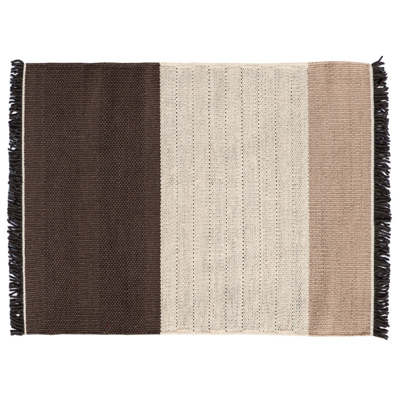 Nanimarquina TRES Stripes Chocolate Teppich