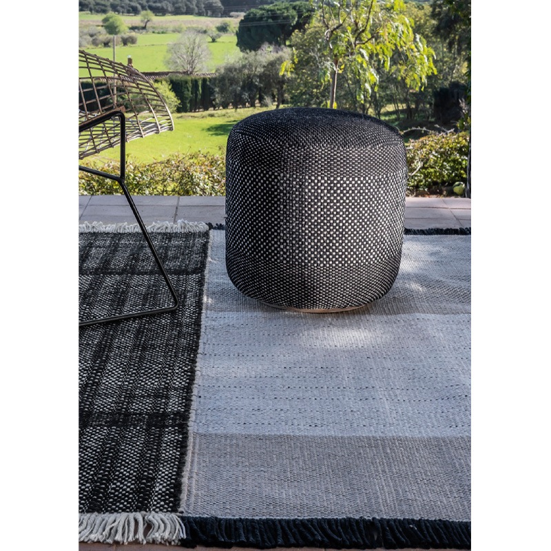 Nanimarquina TRES Black Outdoor Pouf Ambiente