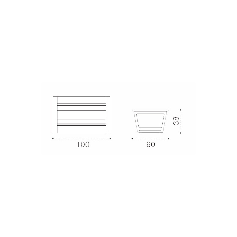 Ethimo COSTES Beistelltisch 60 x 100 cm