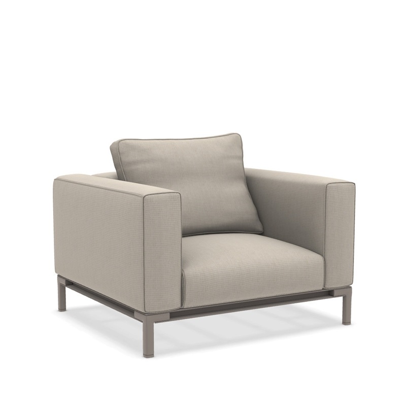 Ethimo COSTIERA XL Lounge Sessel - Alu. Silver