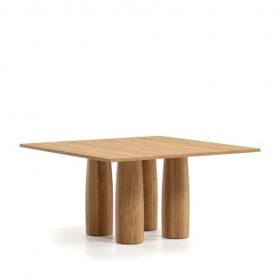 Kettal IL COLONNATO Esstisch 140 x 140 cm - Marmor - 4 Beine