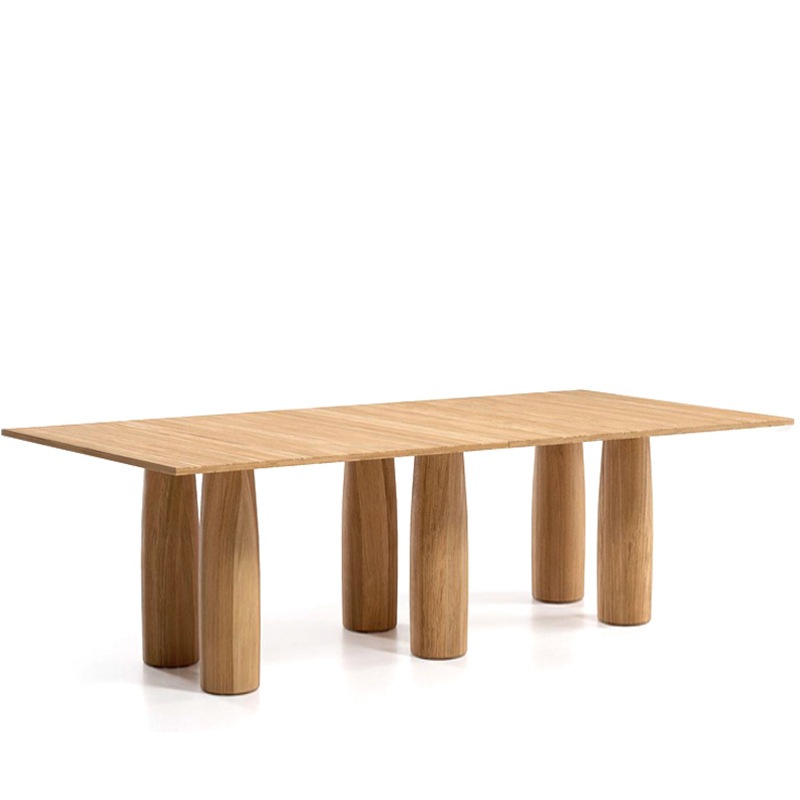Kettal IL COLONNATO Esstisch 140 x 280 cm - Marmor - 6 Beine