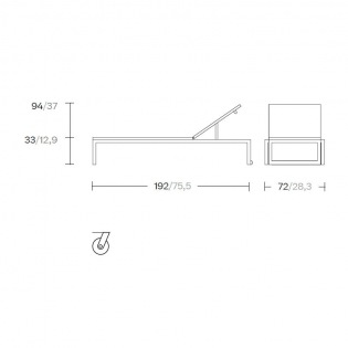 Kettal LANDSCAPE VIA Liege, Kufengestell