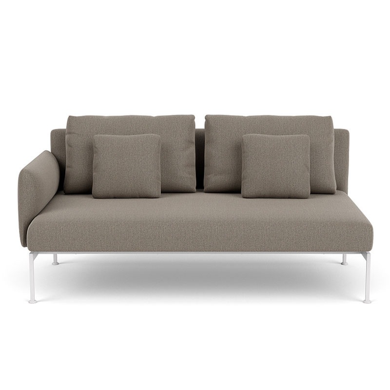BarlowTyrie LAYOUT Lounge 2-Sitzer Endelement, niedrige Armlehne