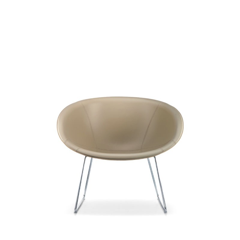 Pedrali GLISS 341 Loungechair, Leder