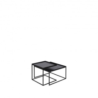 Ethnicraft Tablett-Couchtisch-Set quadratisch