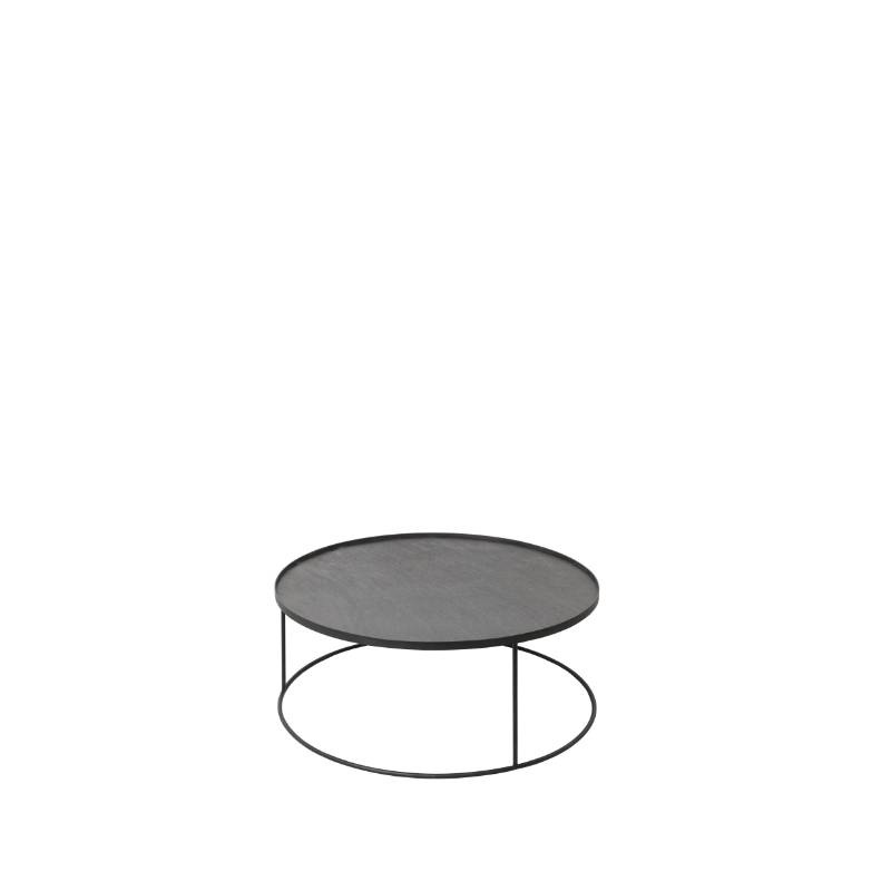 Ethnicraft Tablett-Couchtisch rund