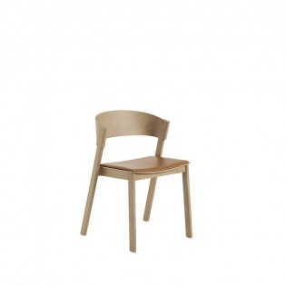 Muuto COVER Stuhl, Sitzfläche Leder