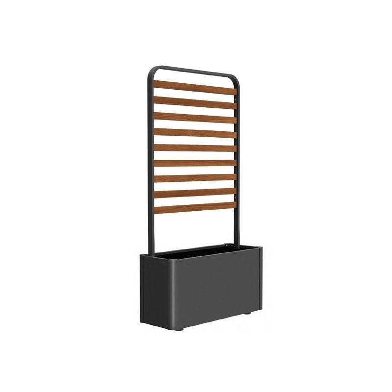 Tuuci MAINLAND Pflanzgefäß mit Trellis Schirm Teak
