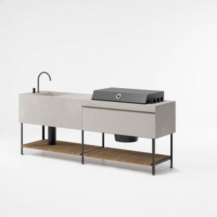 Kettal BASE KITCHEN Duo 1 Outdoor-Küche