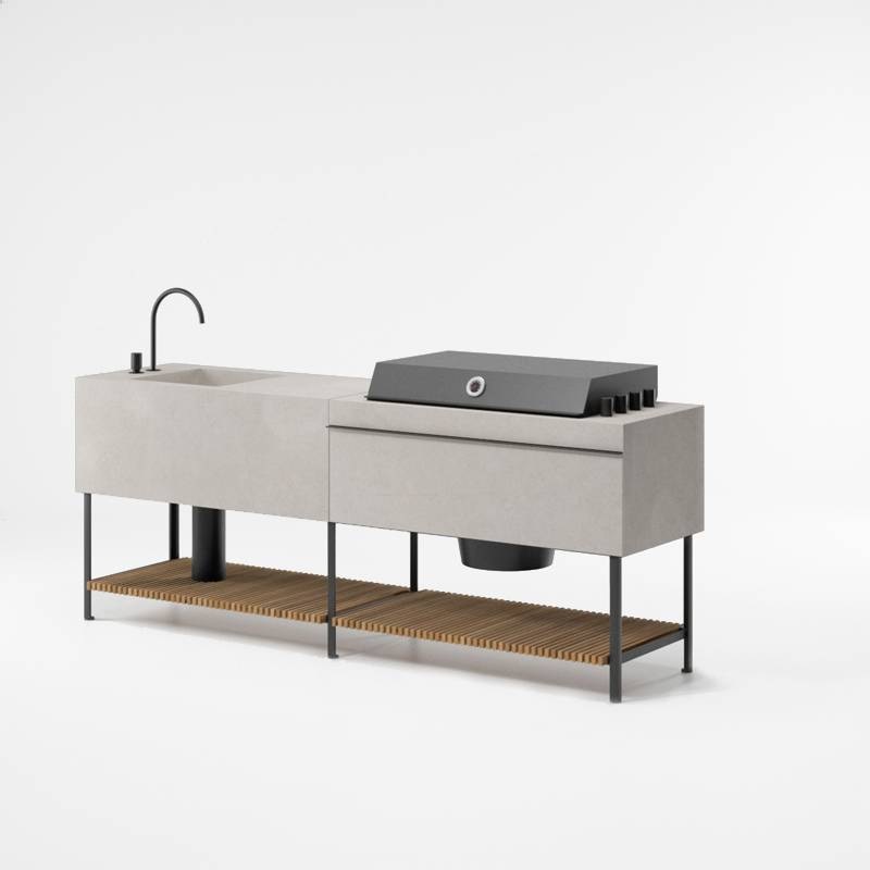 Kettal BASE KITCHEN Duo 1 Outdoor-Küche