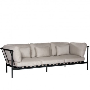 Around Teak Lounge 3-Sitzer Mittelelement