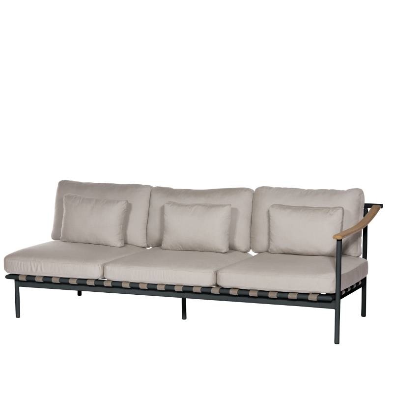 Around Teak Lounge 3-Sitzer Endelement rechts