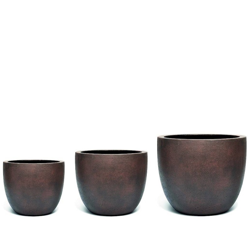 Jardinico CUMINO FIORE SET2 Pflanztopf, ruggine