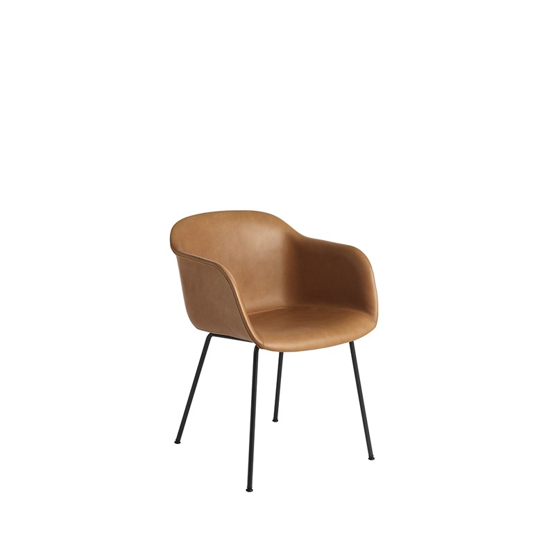 Muuto FIBER Armlehnstuhl, Leder