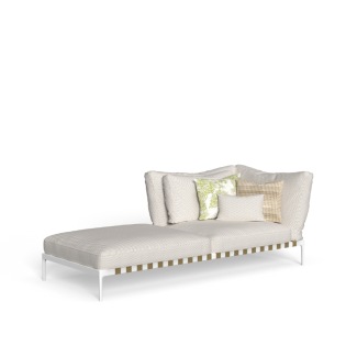 Schutzhülle für SALINAS Eckmodul mit Pouf, hohe Armlehne