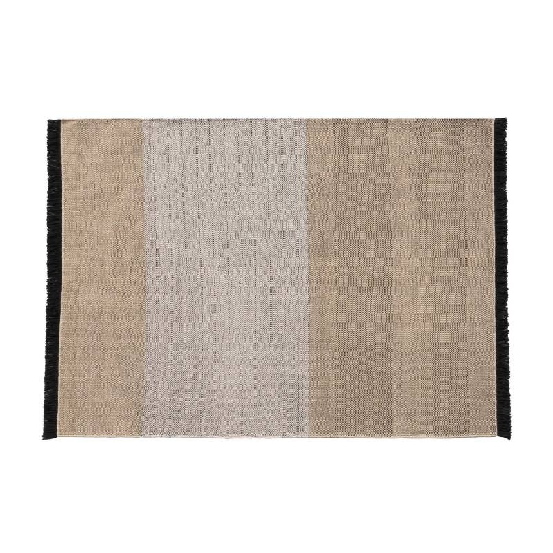 Nanimarquina TRES Stripes Black Outdoor Teppich