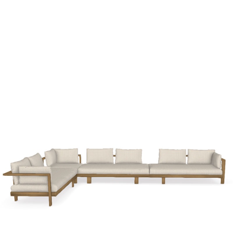 Tribù PURE SOFA Teak Kombination 5