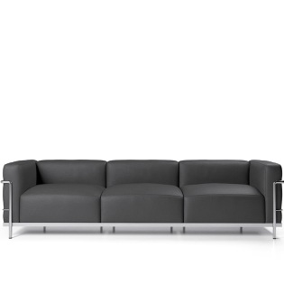 Cassina 3-Sitzer Sofa / 3 Fauteuil Grand Confort, grand modèle, trois places