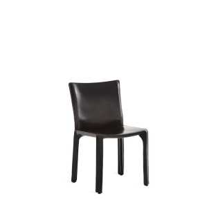 Cassina CAB 412 Stuhl, Kernleder schwarz
