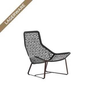 Kettal MAIA Relax-Sessel, Manganese/ Geflecht Chestnut