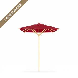 Klassiker 250x250 cm mit Flaschenzug, Acryltuch kirschrot