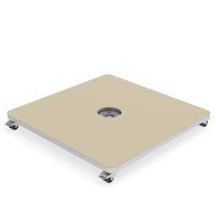 Umbrosa Flacher Stahlsockel...