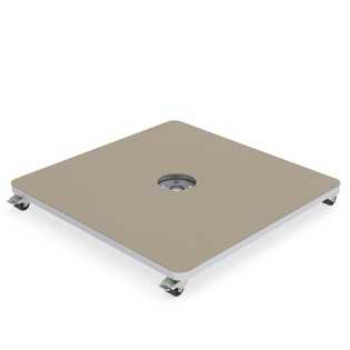 Umbrosa Flacher Stahlsockel...