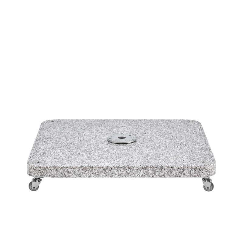 GLATZ Granitsockel M4 Naturstein mit Rollen, 120 kg