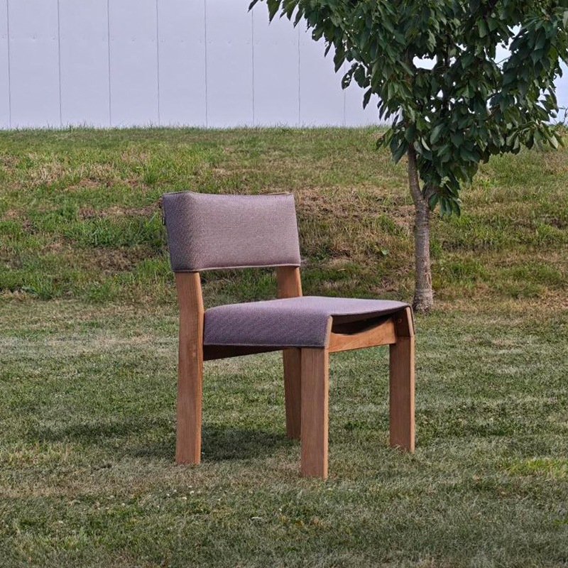 Kettal BAND Stuhl, Teak/ Terrain Laminate Deer